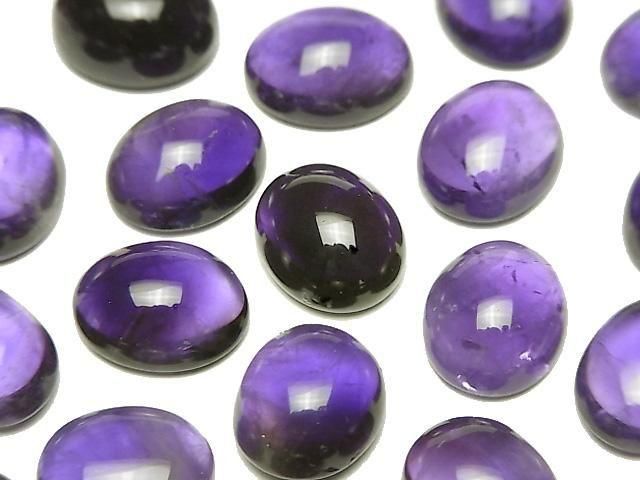 Amethyst AA++ Oval Cabochon 12x10mm 2 Stück