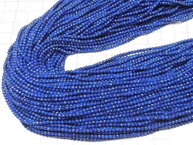 Lapislazuli AAA Faceted Round 2mm 1strand beads (aprx.15inch/36cm)High Quality!