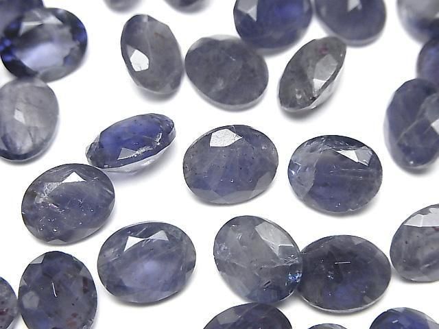 Iolith AA++ Lose Steine Oval Facettiert 10x8mm 3 Stück