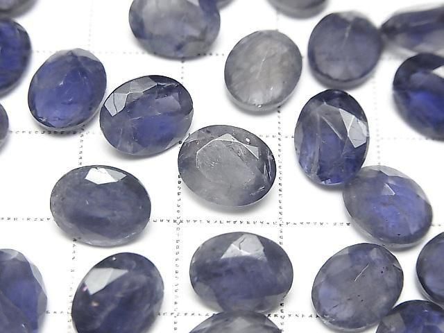 Iolith AA++ Lose Steine Oval Facettiert 10x8mm 3 Stück