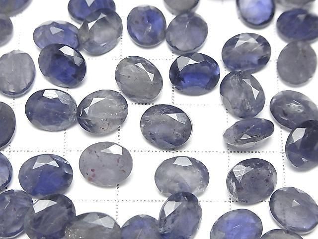 Iolith AA++ Lose Steine Oval Facettiert 10x8mm 3 Stück