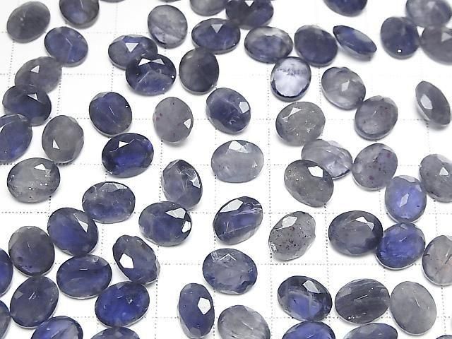 Iolith AA++ Lose Steine Oval Facettiert 10x8mm 3 Stück