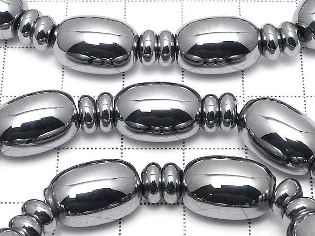 Terahertz Reis 14x10x10mm & Rondelle 6x6x3mm Armband