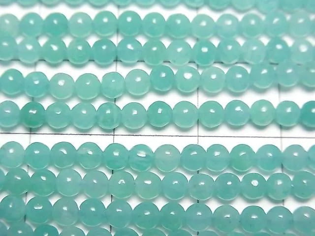 天河石AAA- 圓形3mm 一串珠子 (約15英吋/38公分)