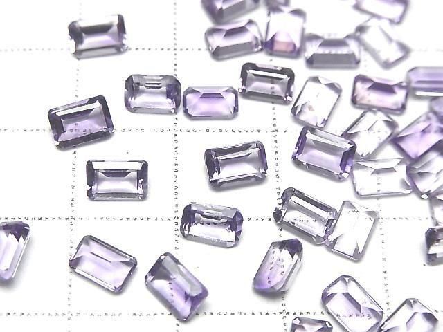 Hochwertiger Amethyst AAA Lose Steine Rechteck Facettiert 6x4mm 10 Stück