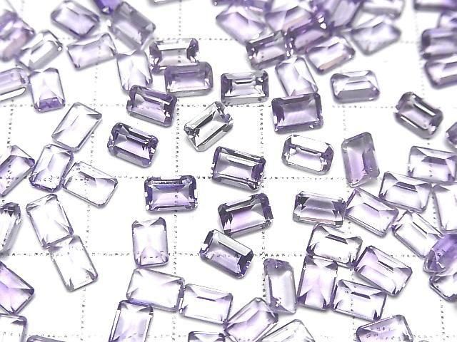 Hochwertiger Amethyst AAA Lose Steine Rechteck Facettiert 6x4mm 10 Stück