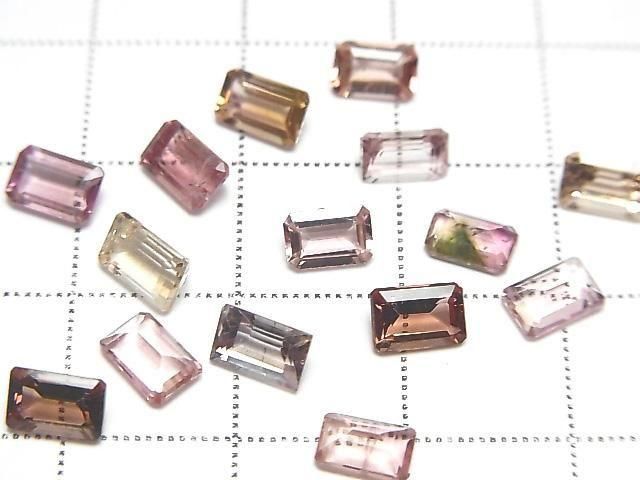 Hochwertiger Rosa Turmalin AAA Lose Steine Rechteck Facettiert 6x4mm 9 Stück
