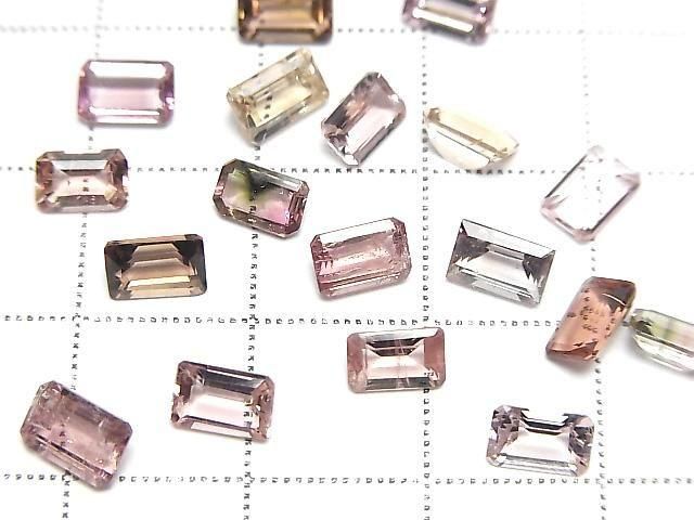 Hochwertiger Rosa Turmalin AAA Lose Steine Rechteck Facettiert 6x4mm 9 Stück