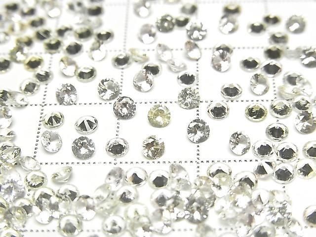 Unbehandelter gelber Saphir AAA lose Stein runde facettierte 3x3mm 3 Stück