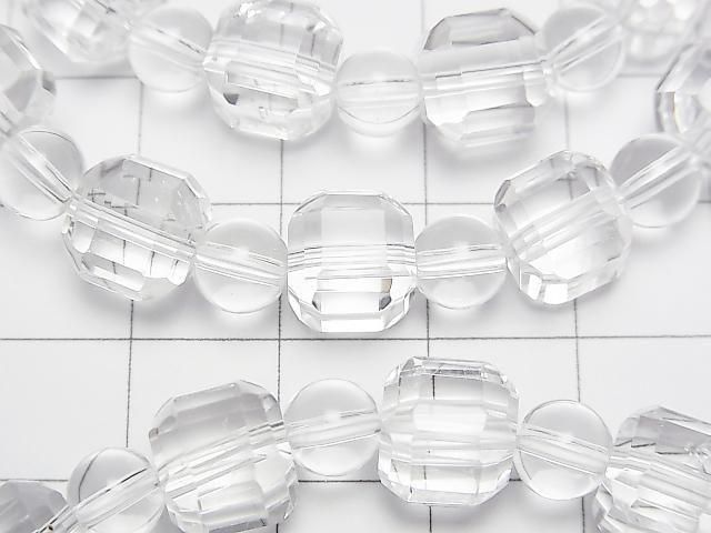 Hochwertig! Kristall AAA- Würfelform 8mm & Runde 6mm Armband