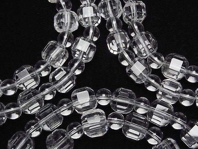 Hochwertig! Kristall AAA- Würfelform 8mm & Runde 6mm Armband