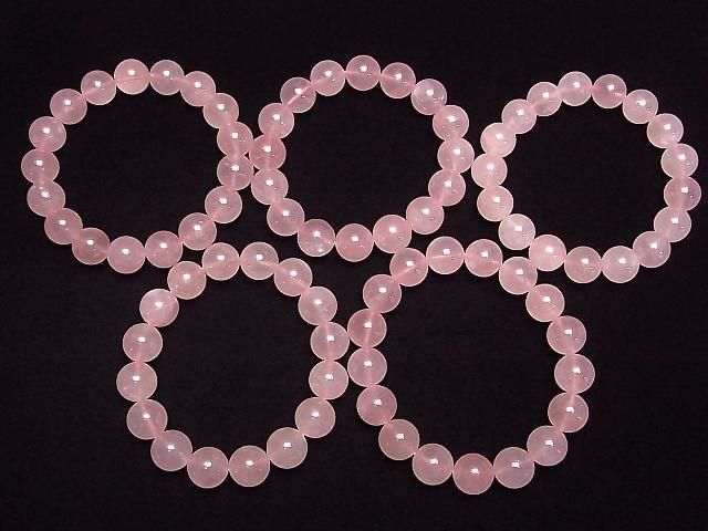 Madagascar Rose Quartz AAA- Round 13mm Bracelet
