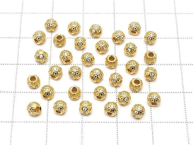 Silver925 Rondelle 4x4x4mm(with CZ) 18KG 2pcs
