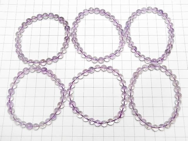 Elestial Quarz AA++ Rund 6.5mm Armband