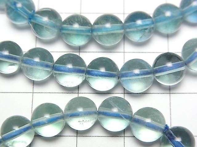 Blau-Grün Fluorit AAA Rund 7mm Armband