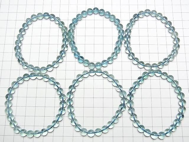 Blau-Grün Fluorit AAA Rund 7mm Armband