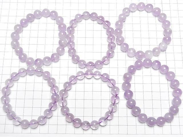 Lavendel Amethyst AA+ Rund 10mm Armband