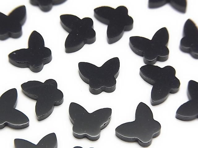 Onyx Schmetterling 8x6x2mm 2Stk