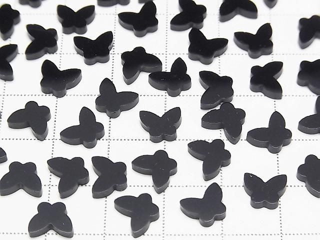 Onyx Schmetterling 8x6x2mm 2Stk