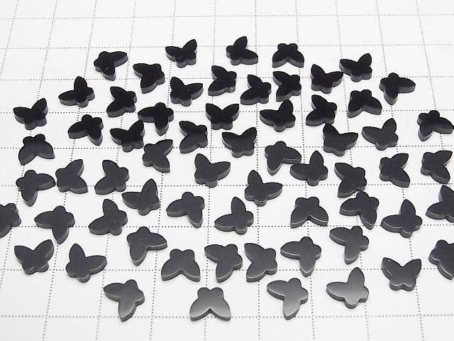 Onyx Schmetterling 8x6x2mm 2Stk