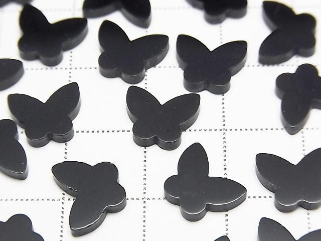 Onyx Schmetterling 10x8x2mm 2Stk
