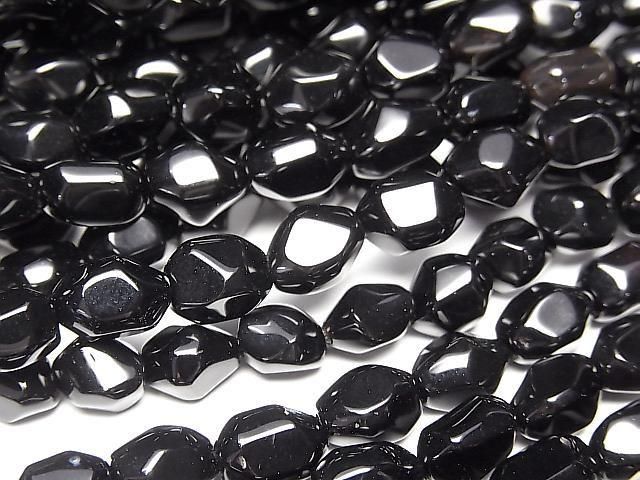 Onyx AAA Facettiertes Nugget 1Strang Perlen (ca. 15 Zoll / 38 cm)