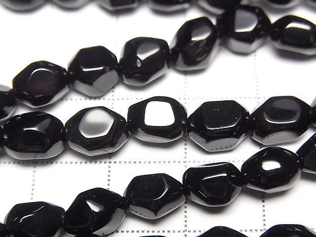 Onyx AAA Facettiertes Nugget 1Strang Perlen (ca. 15 Zoll / 38 cm)