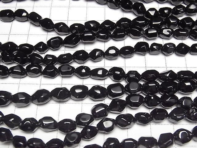 Onyx AAA Facettiertes Nugget 1Strang Perlen (ca. 15 Zoll / 38 cm)