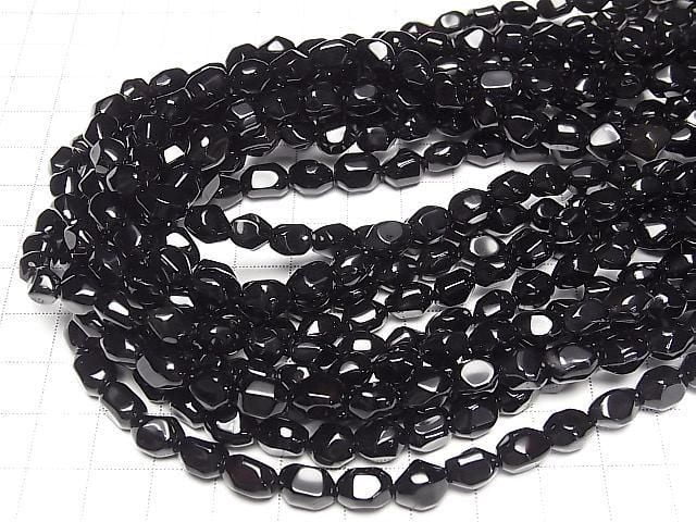 Onyx AAA Facettiertes Nugget 1Strang Perlen (ca. 15 Zoll / 38 cm)