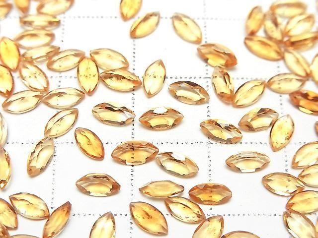 Hochwertiger Brandy Citrin AAA Lose Stein Marquise Facettiert 6x3mm 10Stk