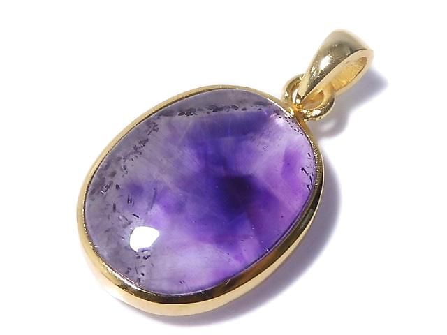 Pendentif améthyste fantôme unique en son genre 18KGP No.10