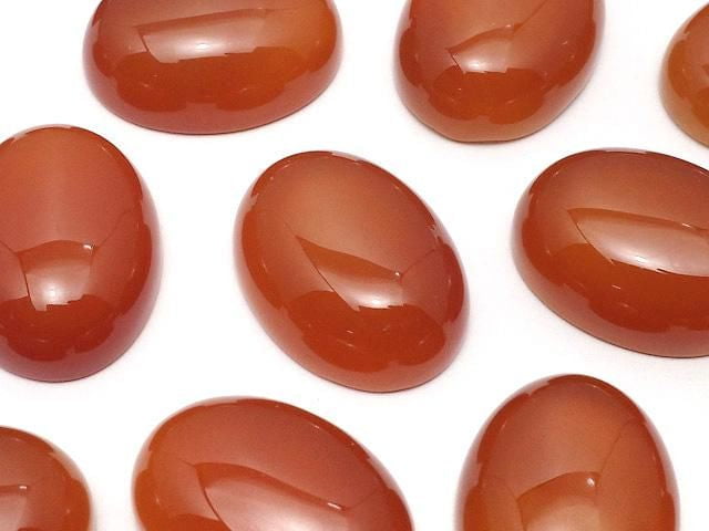 Karnelian AAA Ovaler Cabochon 20x15mm 2 Stück