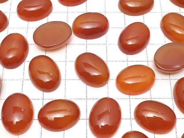 Karnelian AAA Ovaler Cabochon 20x15mm 2 Stück