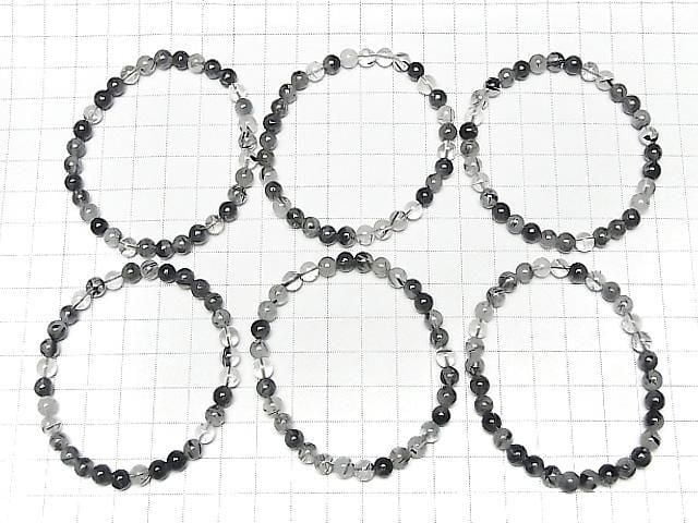 Turmalin Quarz AA++ rund 6mm Armband
