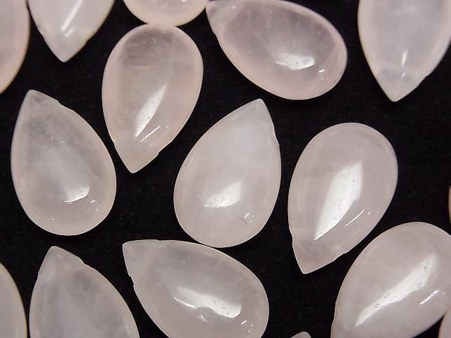 Rosenquarz AA++ Birnenform (glatt) 20x12mm 2 Stück