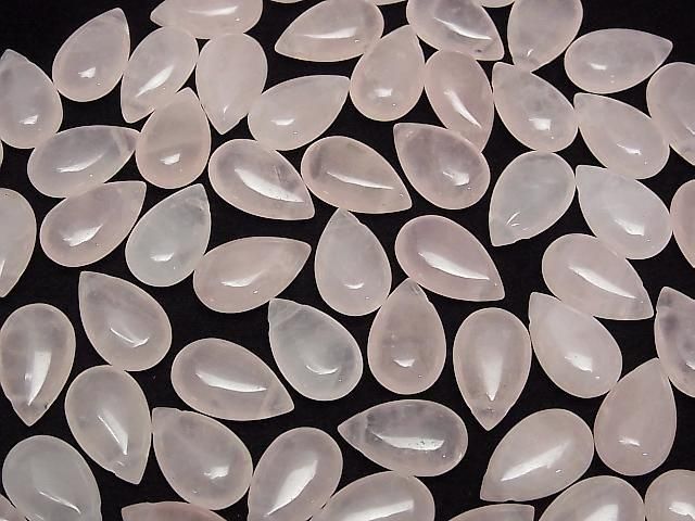 Rosenquarz AA++ Birnenform (glatt) 20x12mm 2 Stück