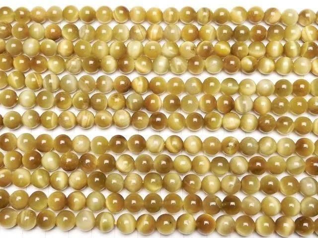 Golden Tiger's Eye AA++ Round 8mm 1strand beads (approx. 15 inches/36 cm)