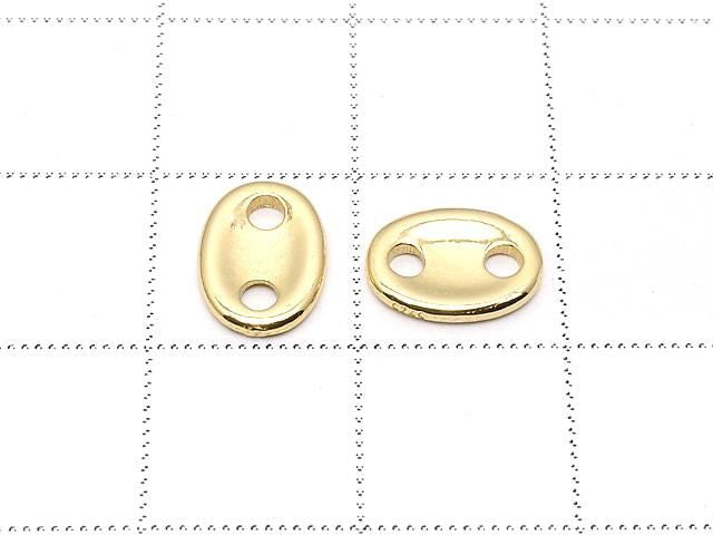Silver925 Connectors 9x6.5x1mm 18KGP 2pcs