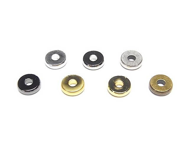 Metal parts Rondelle 6x6x1.5mm 20pcs
