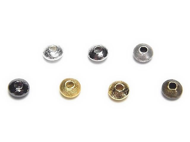 Metal parts Hairline finish Rondelle 4.5x4.5x2.5mm 20pcs