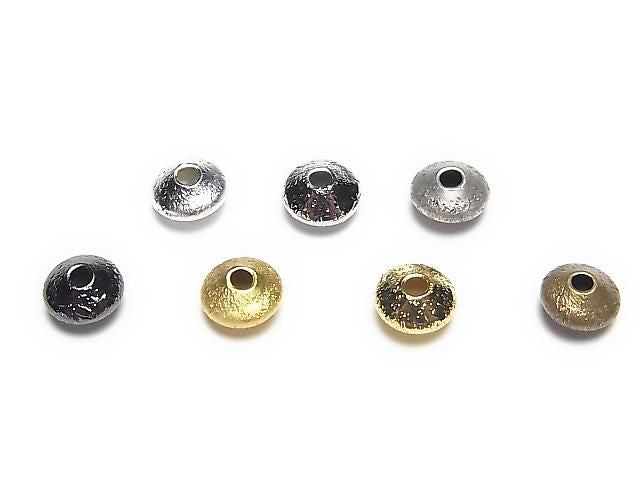 Metal parts Hairline finish Rondelle 6x6x3.5mm 20pcs