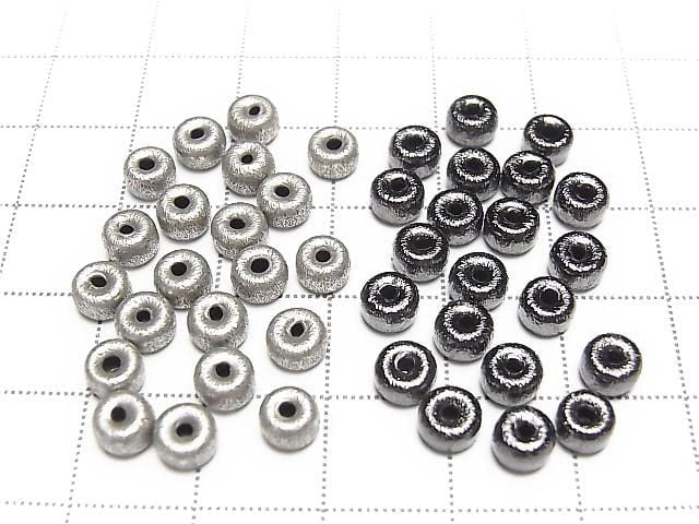 Metal parts Hairline finish Rondelle 5x5x3.5mm 20pcs