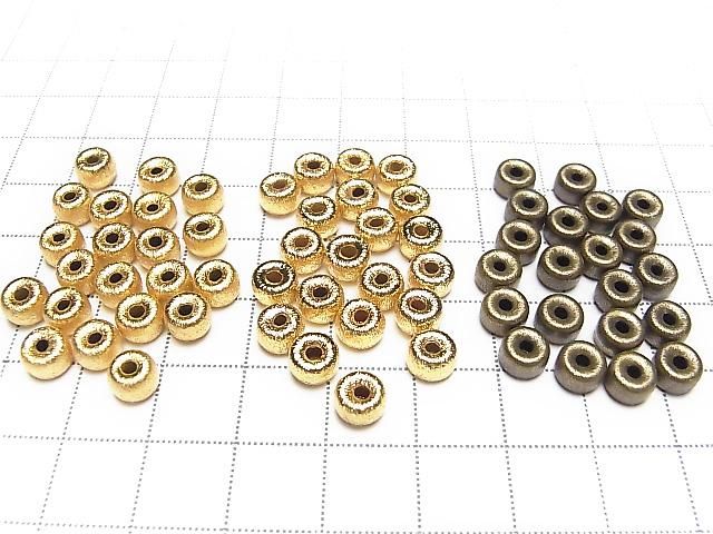 Metal parts Hairline finish Rondelle 6x6x4mm 10pcs