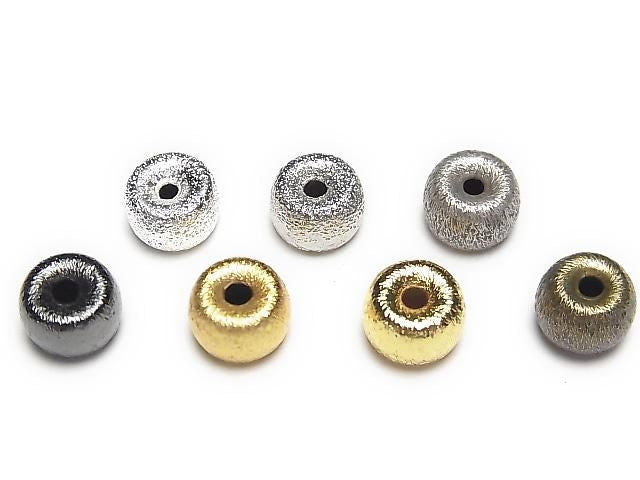 Metal parts Hairline finish Rondelle 8x8x5.5mm 10pcs