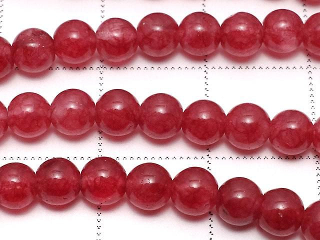 Red Jade Round 4mm 1strand beads (approx. 15 inches/36 cm)