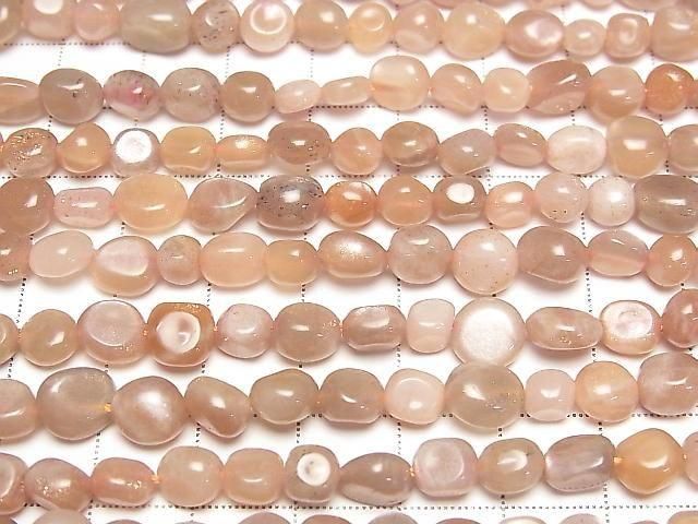 Orange Moonstone AA++ Small Size Nugget 1strand beads (approx. 15 inches/36 cm)