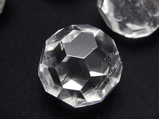 Crystal Quartz AA++ "Buckyball" Faceted Round 24mm 1pc