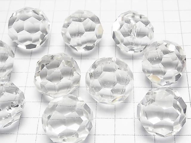 Crystal Quartz AA++ "Buckyball" Faceted Round 24mm 1pc