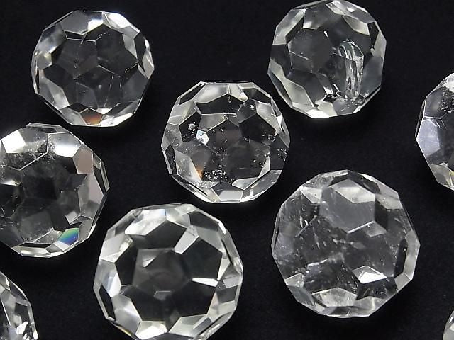 Crystal Quartz AA++ "Buckyball" Faceted Round 24mm 1pc