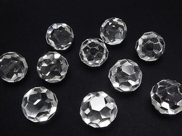 Crystal Quartz AA++ "Buckyball" Faceted Round 24mm 1pc